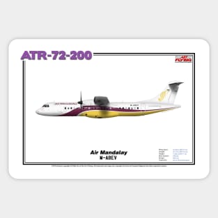 Avions de Transport Régional 72-200 - Air Mandalay (Art Print) Sticker